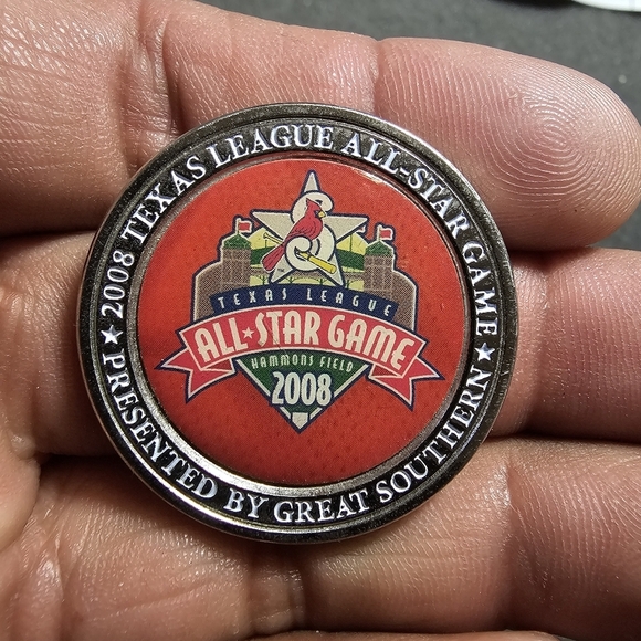 Springfield Cardinals 2008 Texas League All Star Game Silver Tone Coin Token com - Picture 2 of 3
